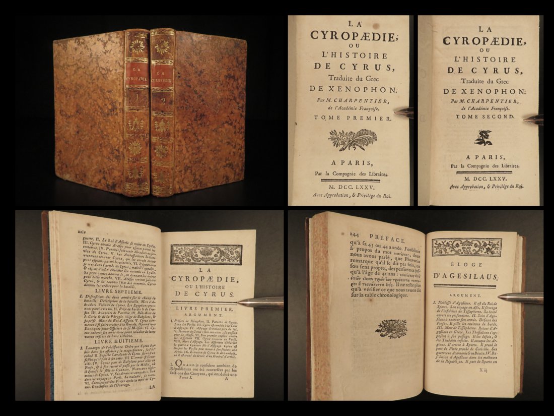 1775 Cyropedia by Xenophon Life of Cyrus the Great PERSIA Achaemenid Iran 2v SET: 1775 Cyropedia by Xenophon Life of Cyrus the Great PERSIA Achaemenid Iran 2v SET â€œMen who respond to good fortune with modesty and kindness are harder to find than those who face adversity with 