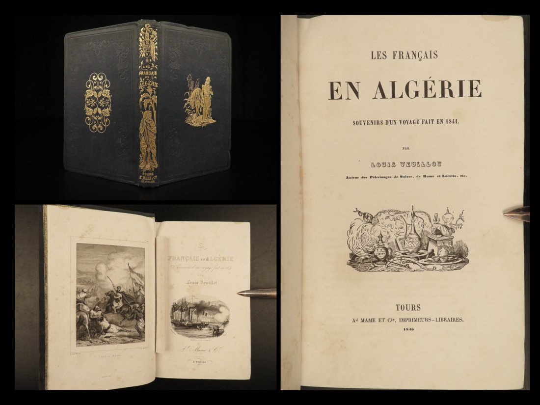 1845 French Algeria Conquest Islam Catholic War Voyages Imperialism Veuillot (1 of 10)