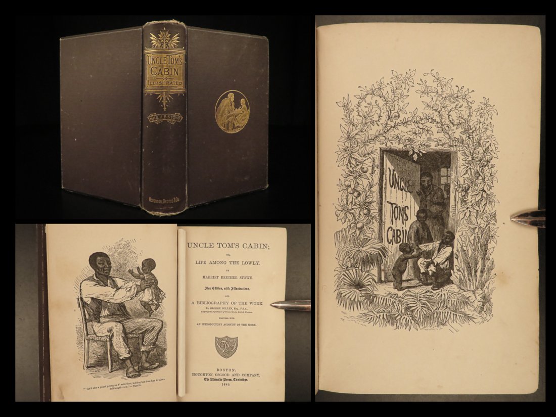 1880 Uncle Toms Cabin Illustrated Beecher Stowe Slavery Abolition Civil War (1 of 10)