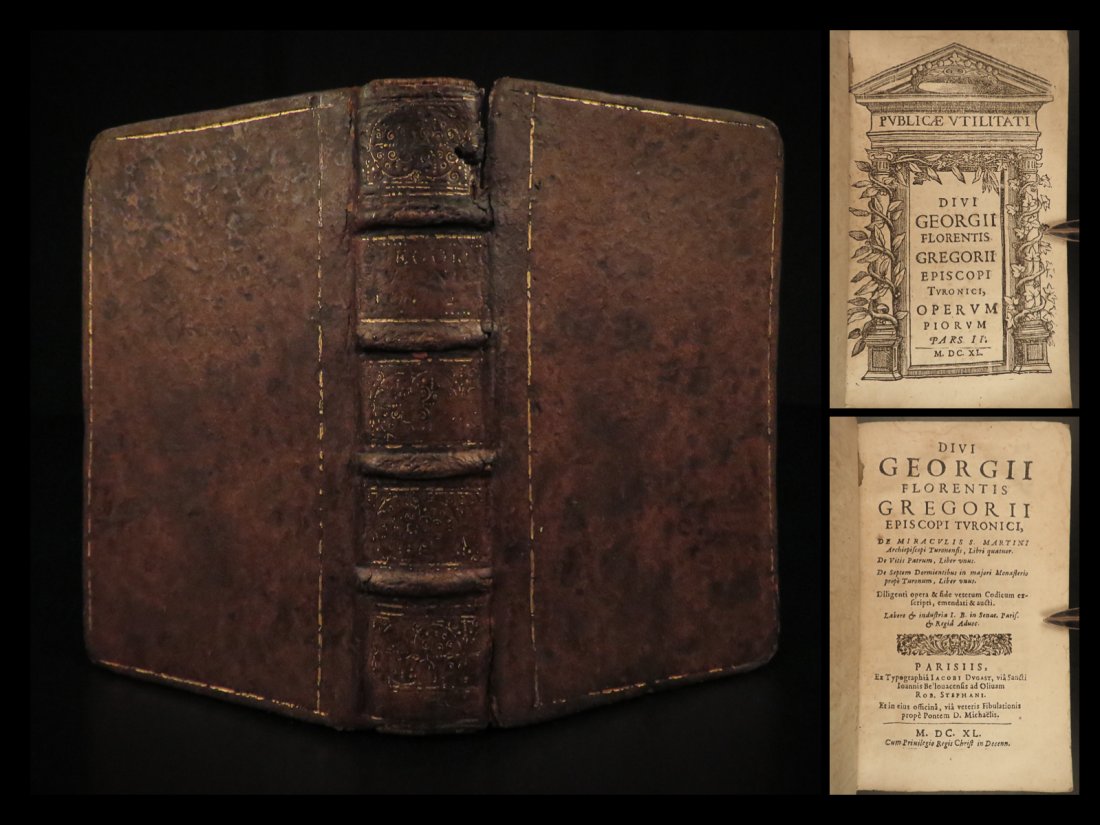 1640 Saint Gregory Bishop Tours Early Church Miracles Franks Martyrs St. Martin (1 of 10)