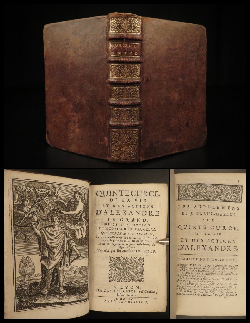 1692 Alexander the Great Quintus Curtius Rufus Military Conquest Greece Vaugelas (1 of 10)