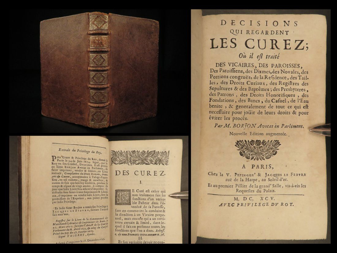 1695 Borjon on Parish Priests Catholic Church Baptisms Funerals Holy Water (1 of 19)