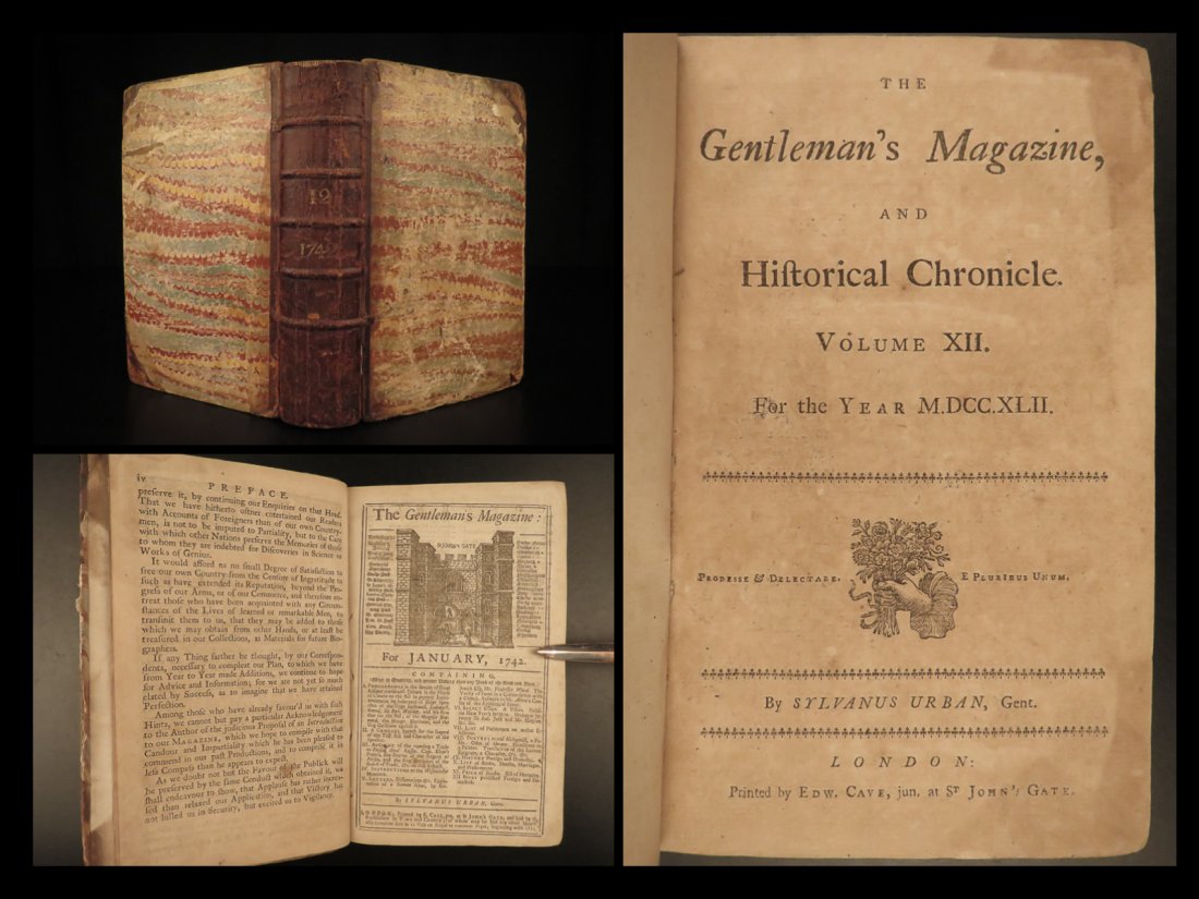 1742 Cryptographia Conradus Du Halde CHINA Gentlemans Magazine Italy Map (1 of 10)