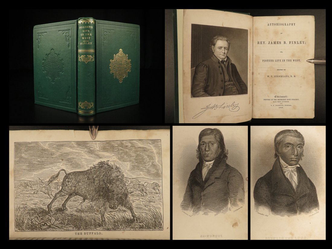 1853 1ed Pioneer Life in the West Methodist Americana Frontier Indians Finley (1 of 10)