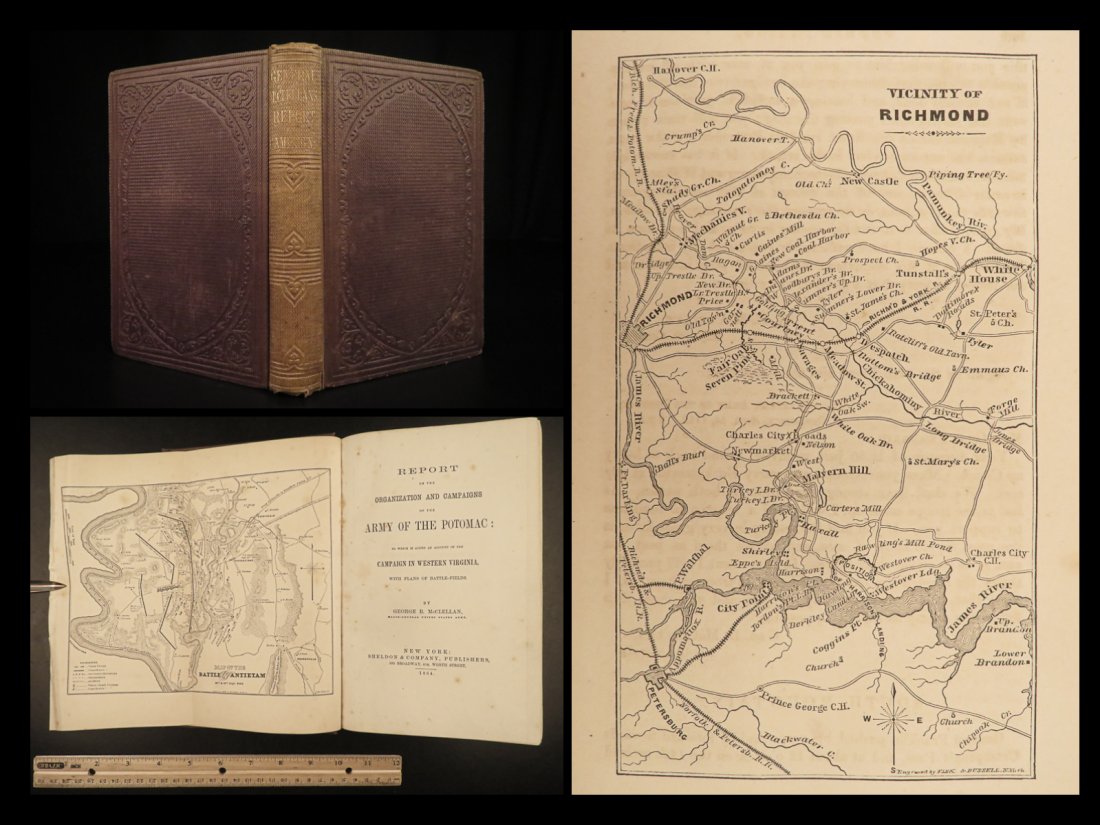1864 1ed US CIVIL WAR General McClellan Report Army of Potomac Union Battles: 1864 1ed US CIVIL WAR General McClellan Report Army of Potomac Union Battles â€œThe Union, which can alone ensure internal peace, and external security to each State, Must and Shall be Preserved, 