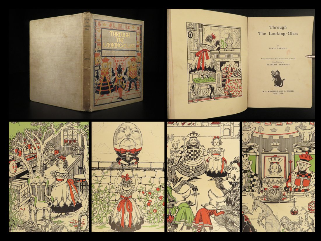 1899 Through the Looking Glass Lewis Carroll Alice in Wonderland Blanche McManus: 1899 Through the Looking Glass Lewis Carroll Alice in Wonderland Blanche McManus â€œBeware the Jabberwock, my son The jaws that bite, the claws that catch! Beware the Jubjub bird, and shun The fru