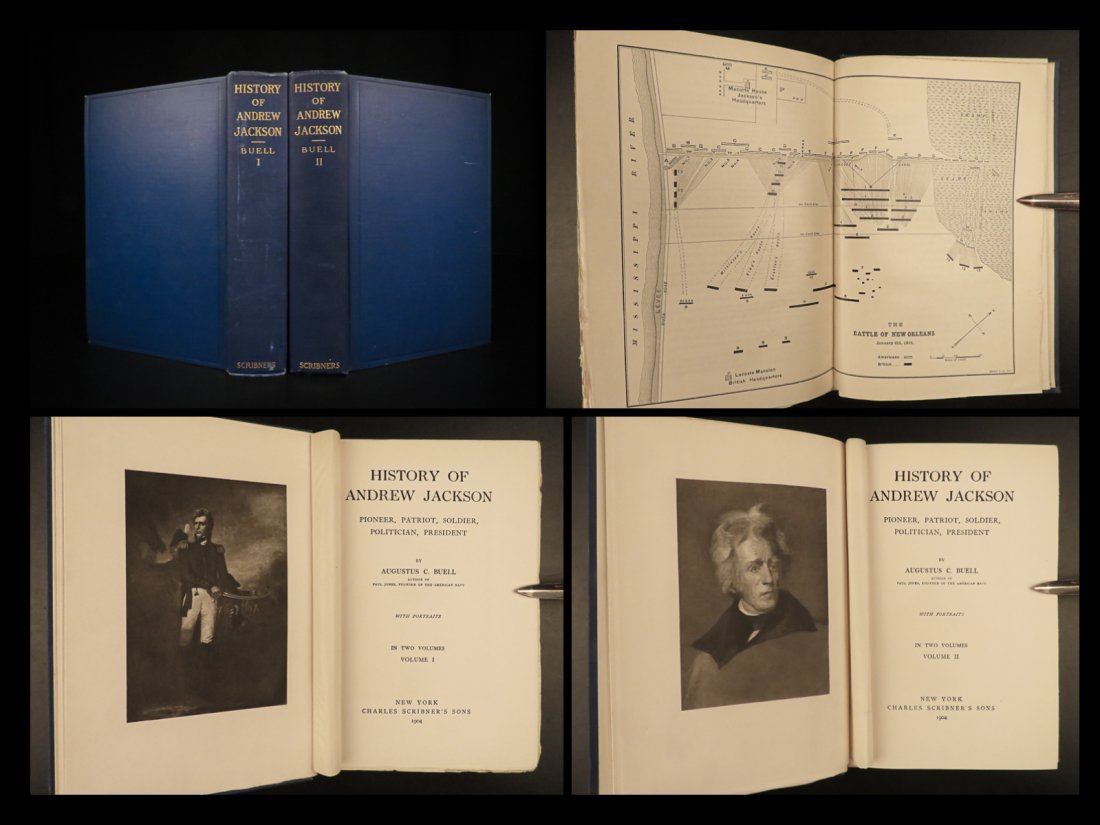 1904 1ed History Andrew Jackson President Pioneer Patriot Soldier Politician 2v (1 of 10)