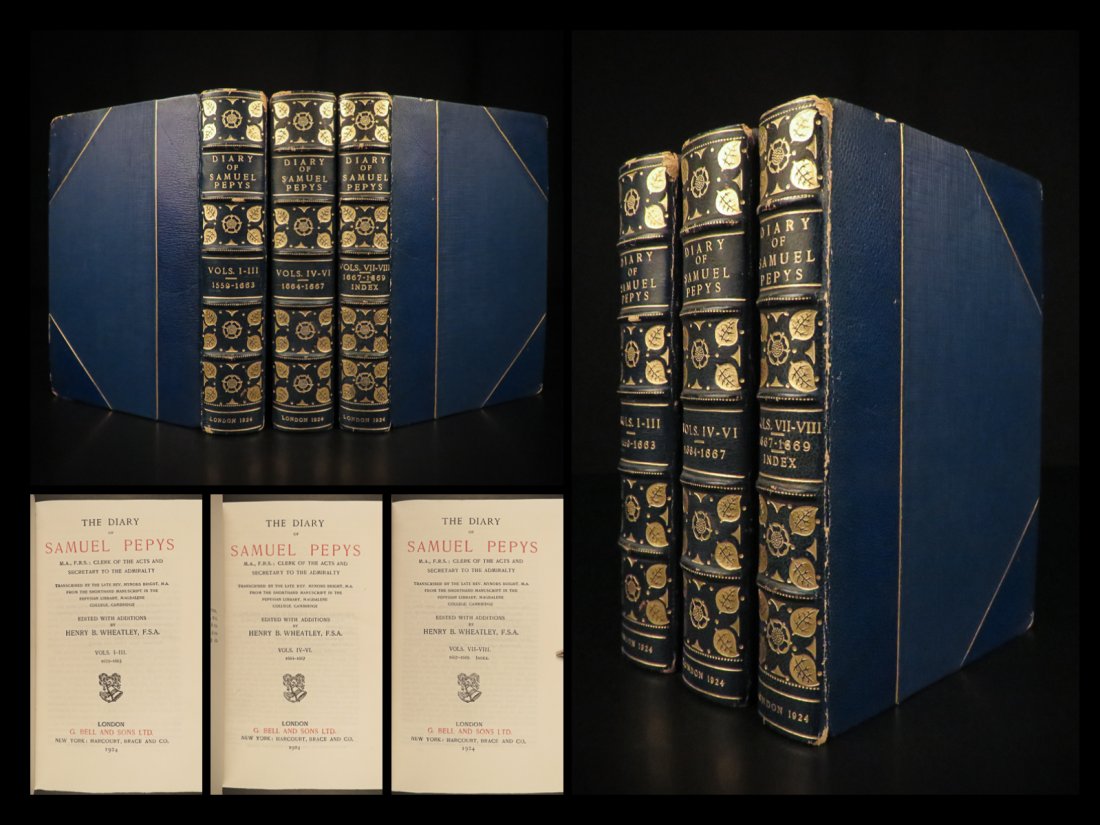 1924 EXQUISITE Samuel Pepys Diary English Restoration Great Plague Fire London (1 of 10)