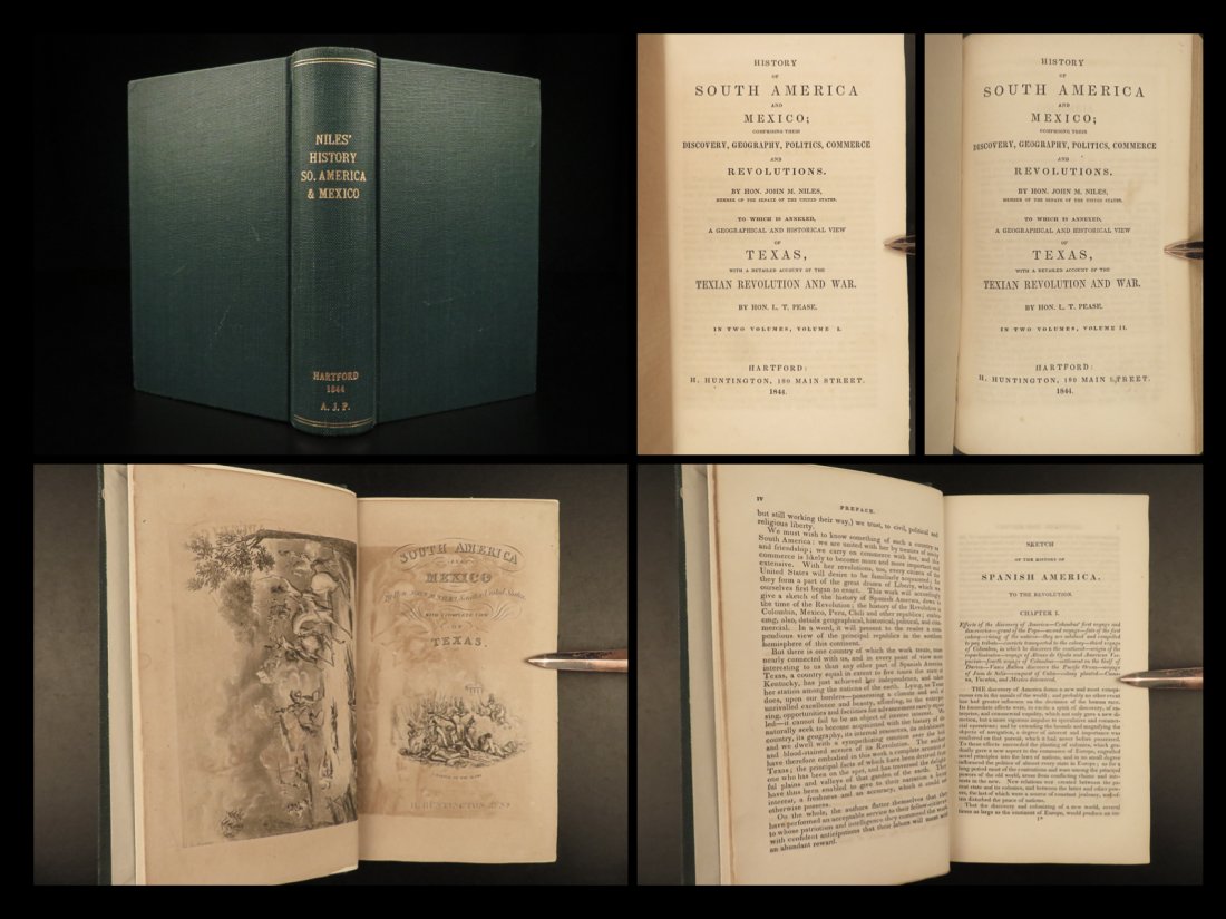 1844 TEXAS Revolution ALAMO & MEXICO Peru Simon Bolivar US Constitution Niles (1 of 10)