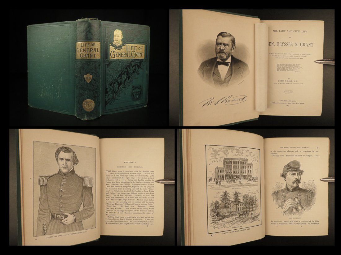 1885 1st ed Ulysses S Grant President Civil War American Politics James Boyd: 1885 1st ed Ulysses S Grant President Civil War American Politics James Boyd â€œThe art of war is simple enough. Find out where your enemy is. Get at him as soon as you can. Strike him as hard as 
