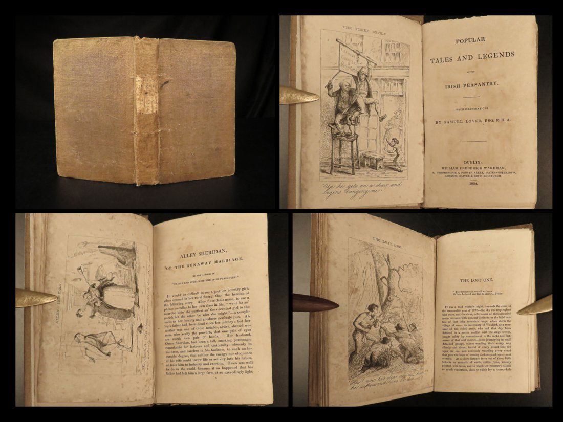 1834 1ed IRISH Legends Short Stories Ireland Hellfire Club Ghosts Devils RARE (1 of 10)