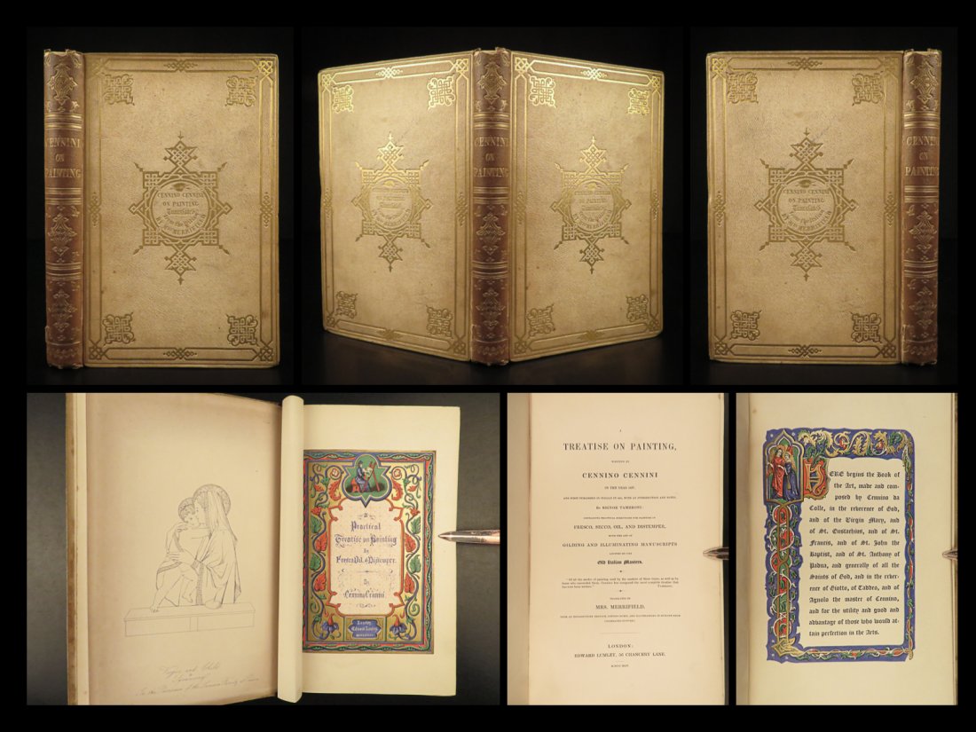 1844 EXQUISITE Cennini ART of Painting Tuscan Leonardo da Vinci Illustrated (1 of 10)