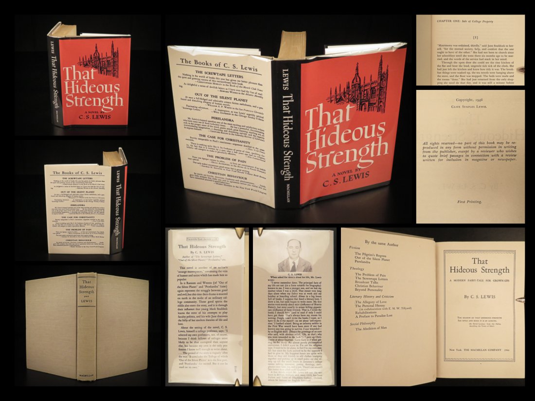 1946 C.S. Lewis 1st That Hideous Strength Ransom Space Trilogy Science Fiction (1 of 10)