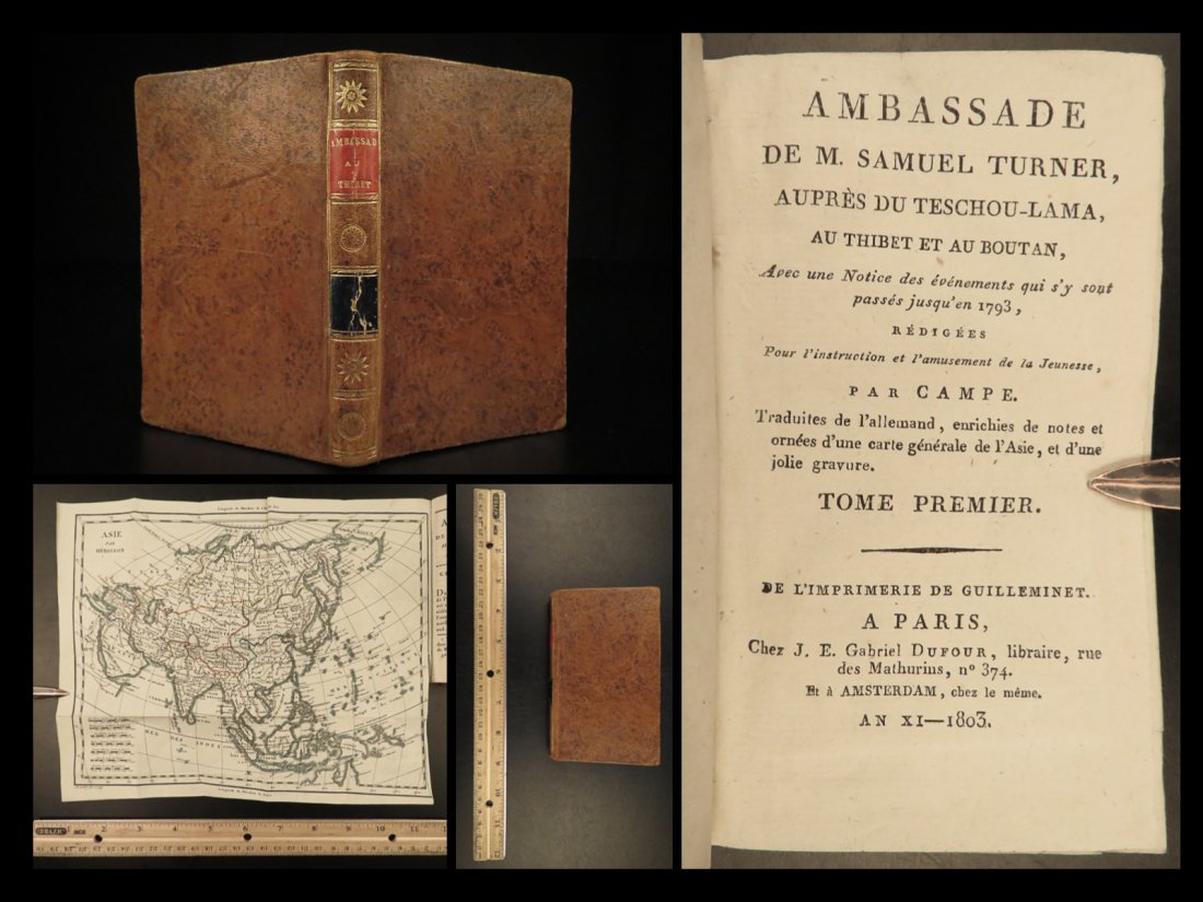 1803 Voyages in TIBET Bhutan Panchen Lama Buddhism Campe ASIA MAP Samuel Turner (1 of 10)