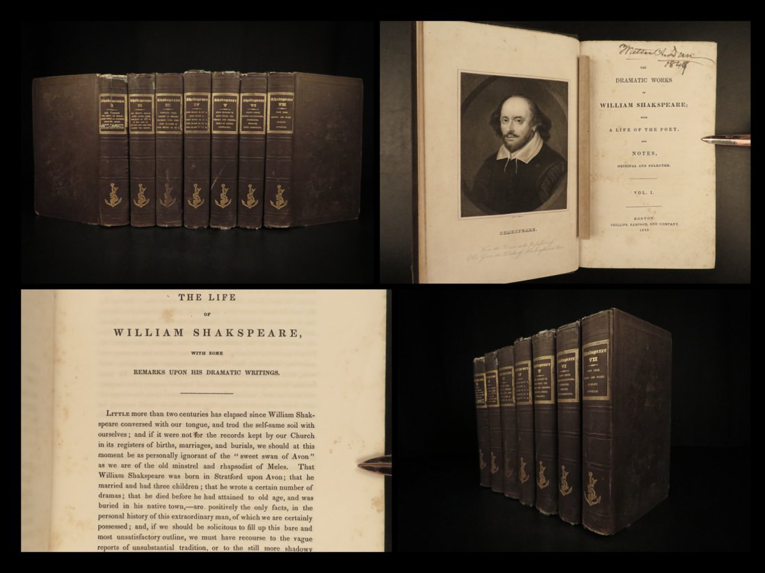 1849 William Shakespeare Dramatic Works Romeo and Juliet Hamlet Macbeth 7v (1 of 10)