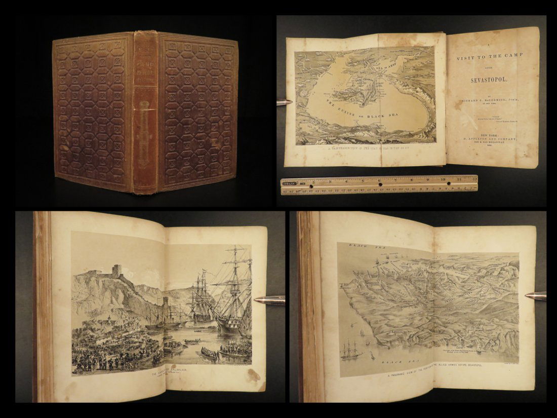 1855 1st ed Sevastopol Crimean War MAP Russia Turkey Constantinople McCormick (1 of 10)