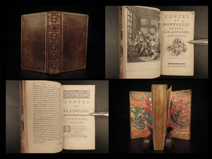 1775 Contes of Jean de Fontaine Tales Erotica French Literature Illustrated: 1775 Contes of Jean de Fontaine Tales Erotica French Literature Illustrated Jean de la Fontaine was without question, the most widely read 17th-century fabulist, and perhaps could be rivaled only