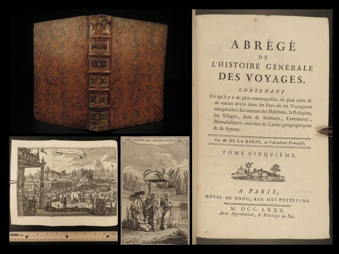 1780 Voyages in INDIA Goa Malabar Mendez Pinto Jean-Bapt Tavernier Illustrated (1 of 10)
