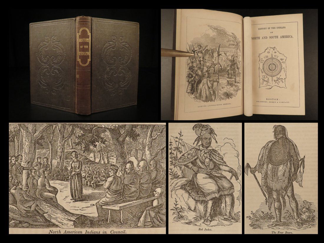 1844 Civil War CAPTAIN Walcott OWNED 1ed Native American INDIAN Cherokee Mohawk (1 of 10)