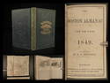 1849 1ed Boston Almanac MAP Atlas Calendar Business Directory Illustrated Schools