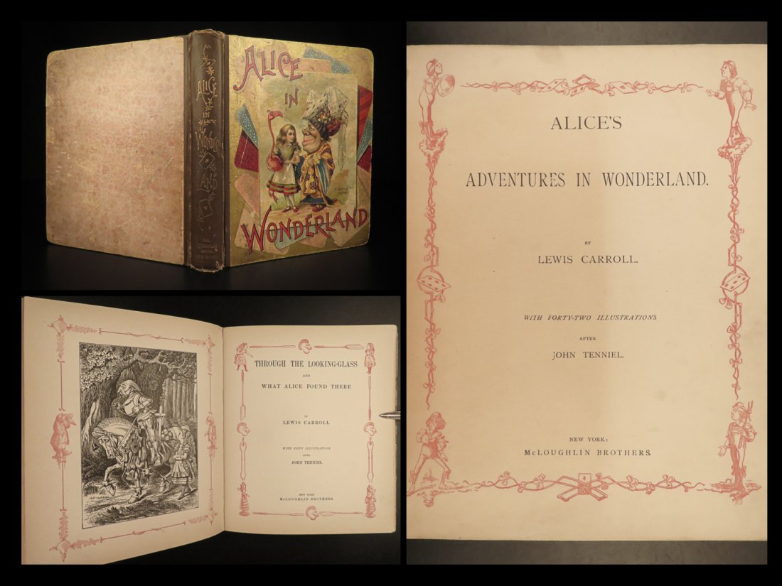 1893 Alice in Wonderland + Through the Looking Glass Lewis Carroll John Tenniel (1 of 10)