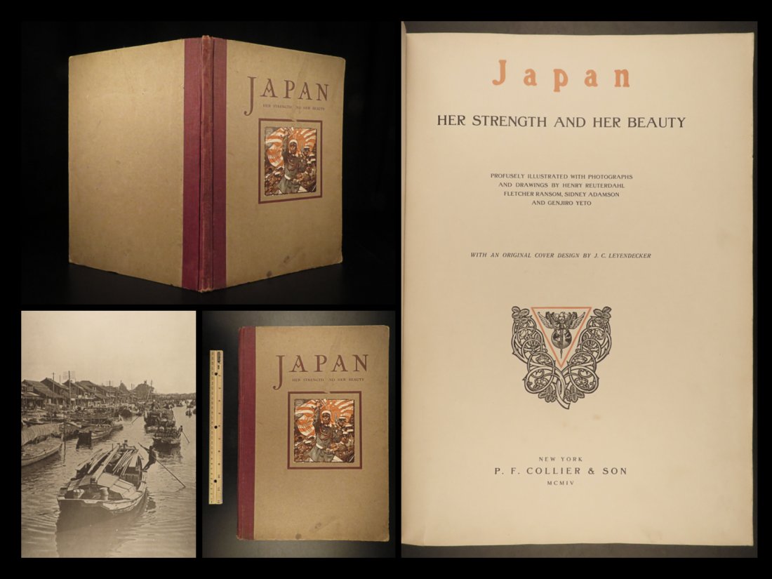 1904 1st ed Japan HUGE Russo-Japanese WAR Asia Korea Military Photographs FOLIO (1 of 10)