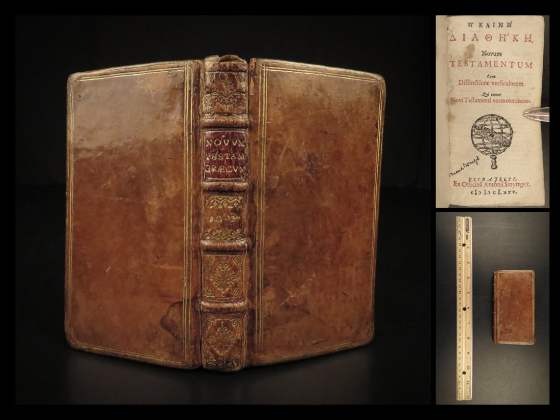 1675 BIBLE Greek New Testament Calvinism Hebraica Jan Leusden Novum Testamentum (1 of 10)