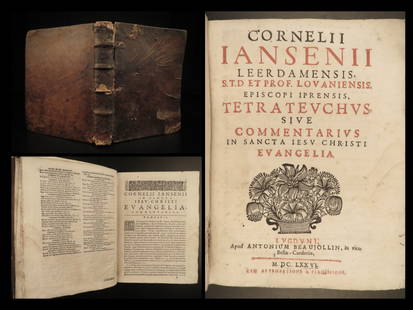 1676 Tetrateuchus BIBLE & Gospel Exegesis Commentary Jansenism Cornelius Jansen: 1676 Tetrateuchus BIBLE & Gospel Exegesis Commentary Jansenism Cornelius Jansen Cornelius Jansen was an early 17th-century bishop from Flanders known for his involvement in the movement known as Janse