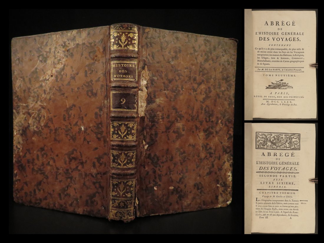 1780 Voyages in SIBERIA Asia Japan Russia Johann Gmelin Kempfer Ostyak Samoyeds: 1780 Voyages in SIBERIA Asia Japan Russia Johann Gmelin Kempfer Ostyak Samoyeds The best book of its kind! A rare book La Harpes General History of Voyages! This extensive work was begun by La Harpe, 