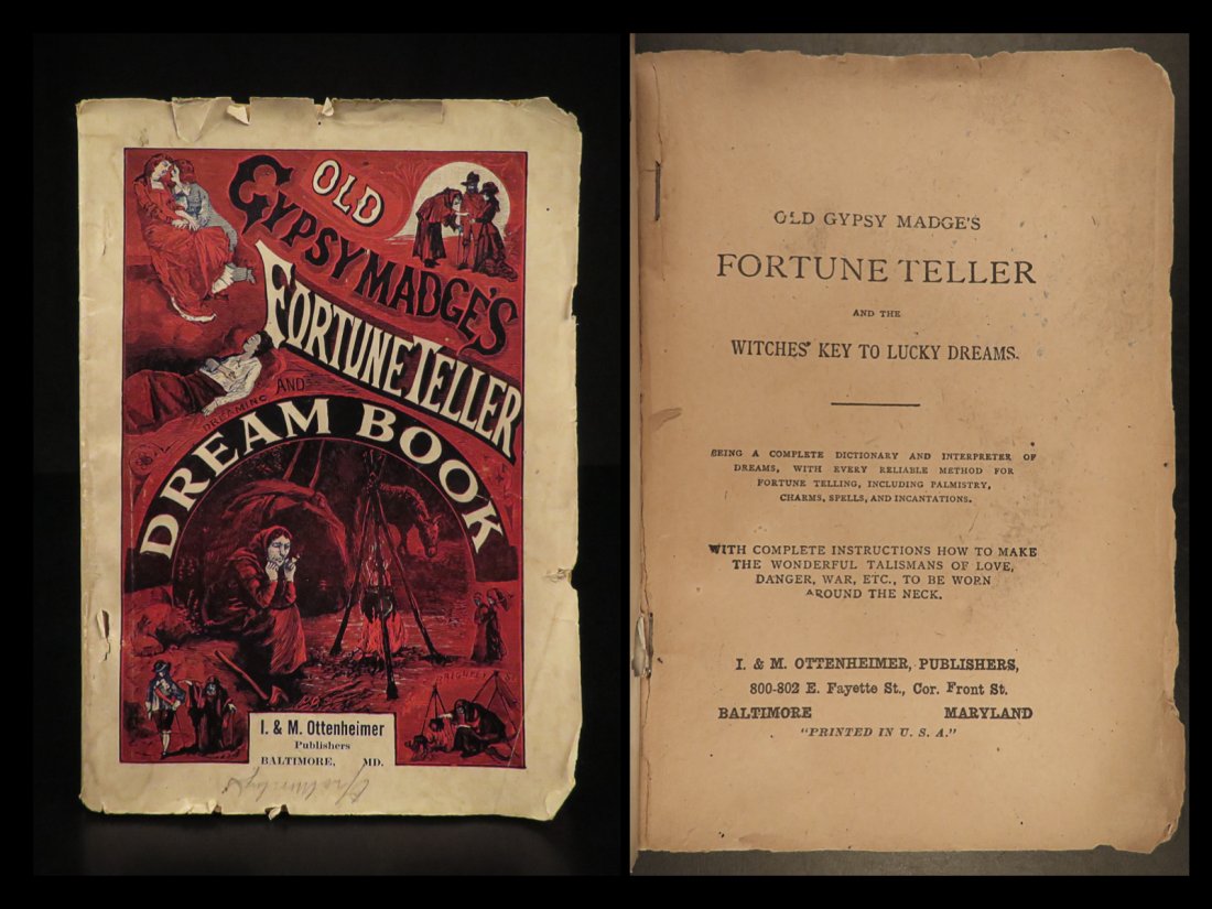 1889 Gypsy Madge Fortune Telling WITCHES Magic Charms Dreams Palmistry ZODIAC (1 of 10)