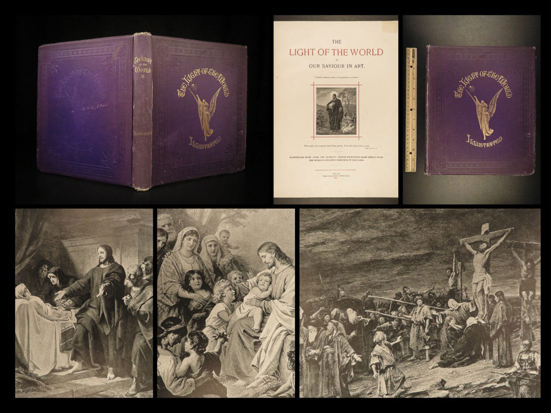 1896 1ed Jesus Christ in ART Michelangelo da Vinci Raphael Titian Dore Illustrated: 1896 1ed Jesus Christ in ART Michelangelo da Vinci Raphael Titian Dore Illustrated Abram Elders â€œLight of the World” is a 19th-century collection of the worlds most famous illustrations de