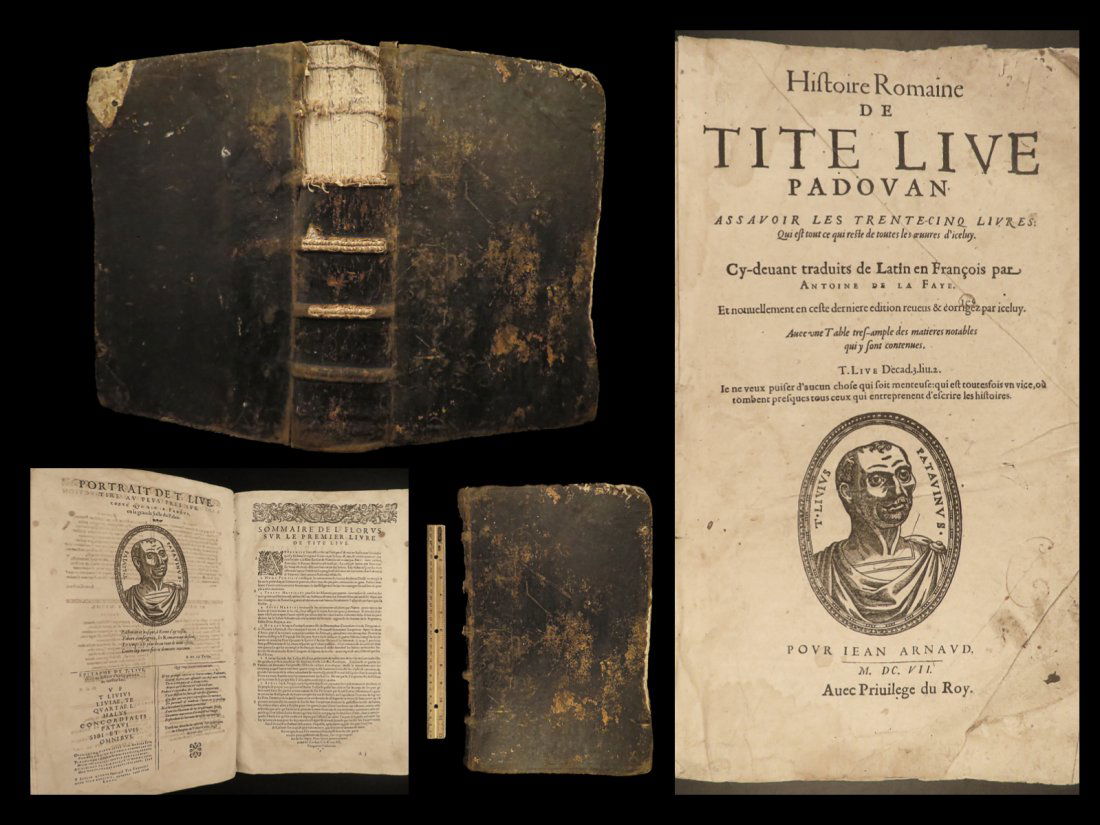 1607 1ed LIVY History of Rome Ab Urbe Condita Caesar Punic WARS French Faye HUGE (1 of 10)