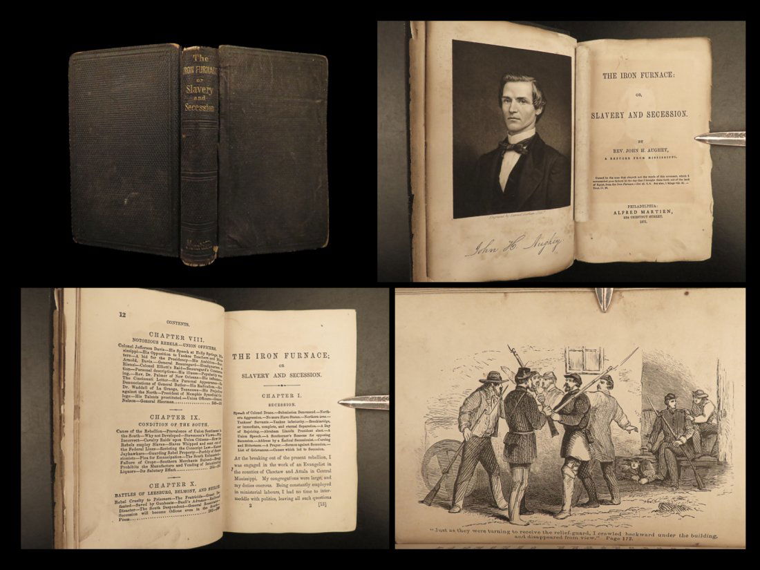 1871 Iron Furnace Slavery Secession US Civil War Abolitionist Union Confederate (1 of 10)