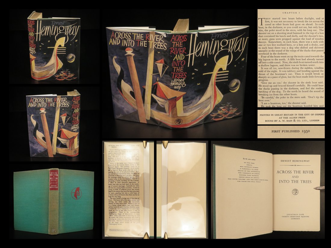 1950 Hemingway 1ed/1st Across the River and Into the Trees Ernest World War I (1 of 10)