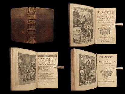 1731 Contes of Jean de Fontaine Tales Erotica French Literature Illustrated: 1731 Contes of Jean de Fontaine Tales Erotica French Literature Illustrated Jean de la Fontaine was without question, the most widely read 17th-century fabulist, and perhaps could be rivaled only by A