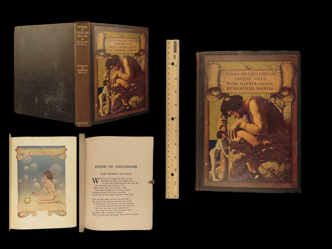1904 Maxfield Parrish ART 1ed Poems of Childhood Eugene Fields Illustrated (1 of 10)