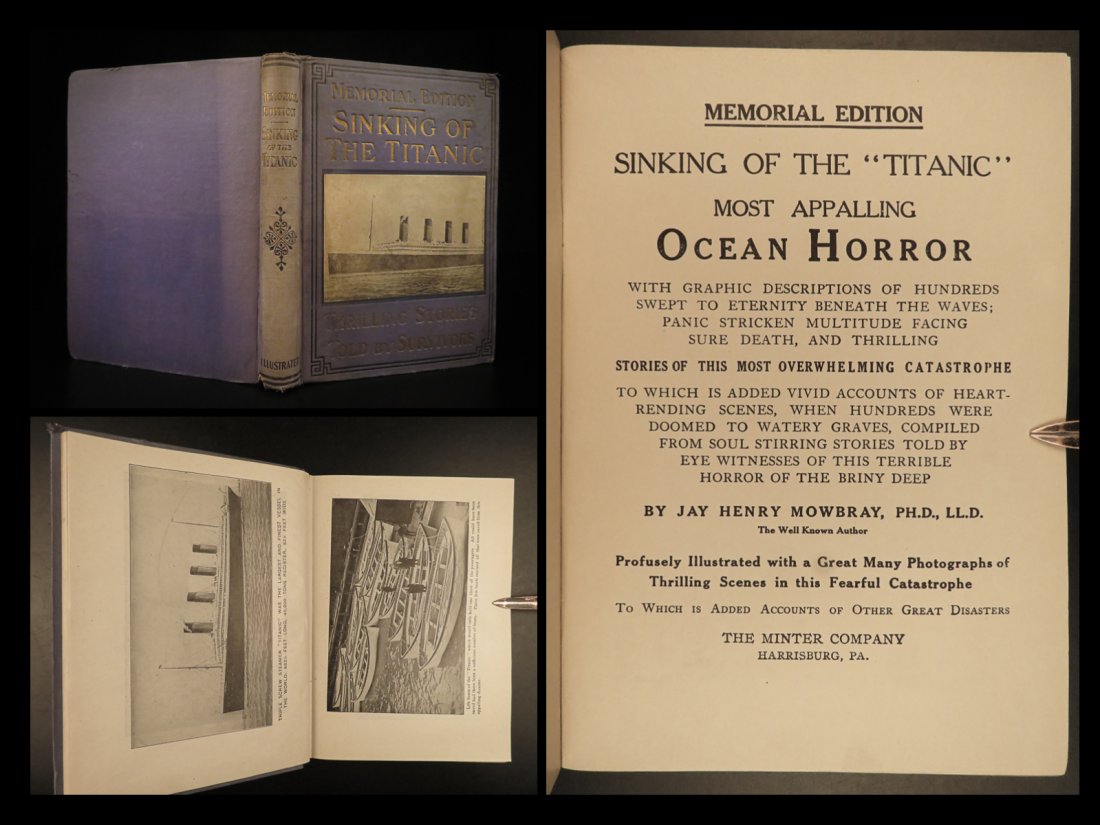 1912 TITANIC 1ed Wreck Sinking Shipwreck Illustrated Survivor Stories Mowbray (1 of 10)
