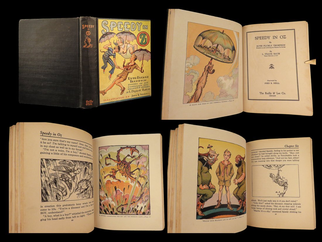 1934 1st ed Speedy in Oz Frank Baum Wonderful Wizard Childrens Fantasy Thompson (1 of 10)