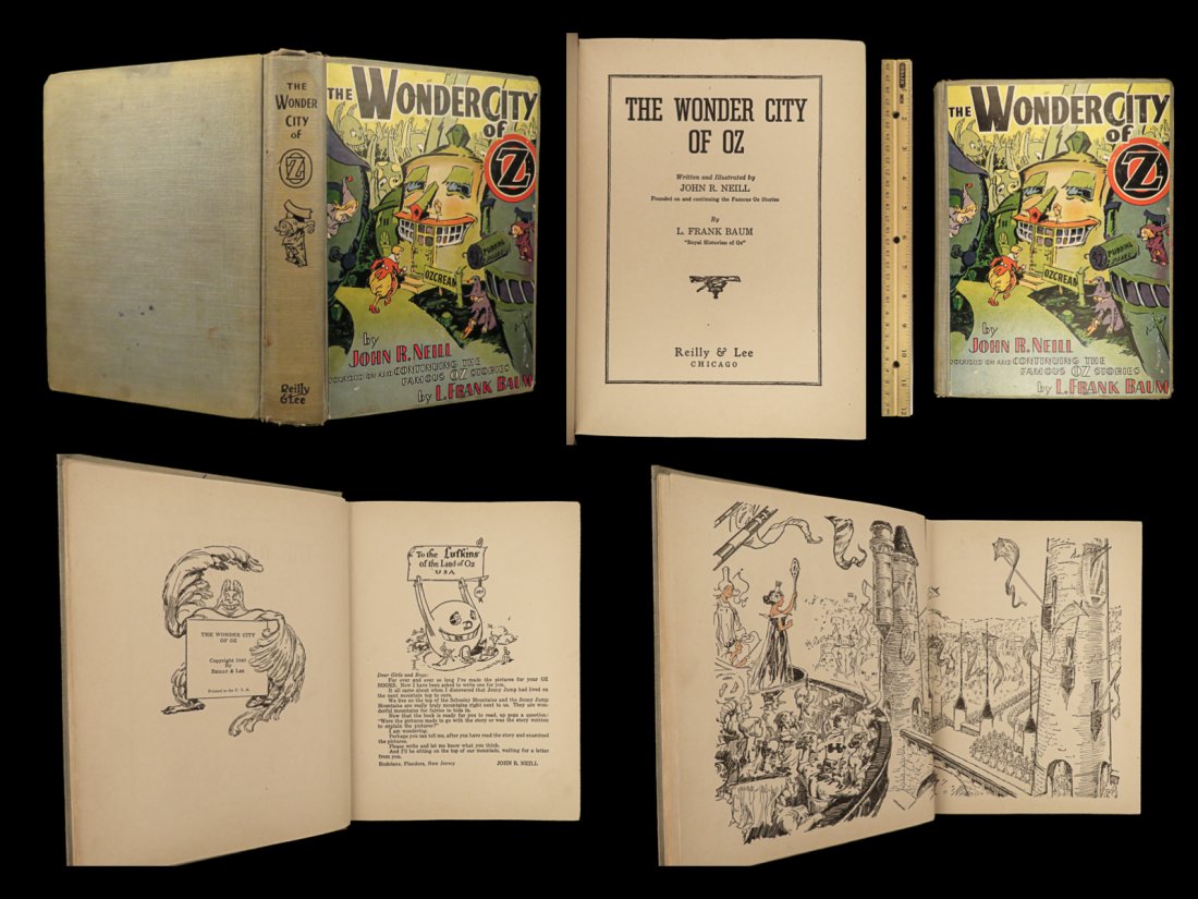 1940 1st ed Wonder City of OZ Frank Baum Thompson Illustrated Wizard of Oz RARE: 1940 1st ed Wonder City of OZ Frank Baum Thompson Illustrated Wizard of Oz RARE Were off to see the wizard, the wonderful Wizard of Oz!” This timeless classic was first published in 1899 by L Fr