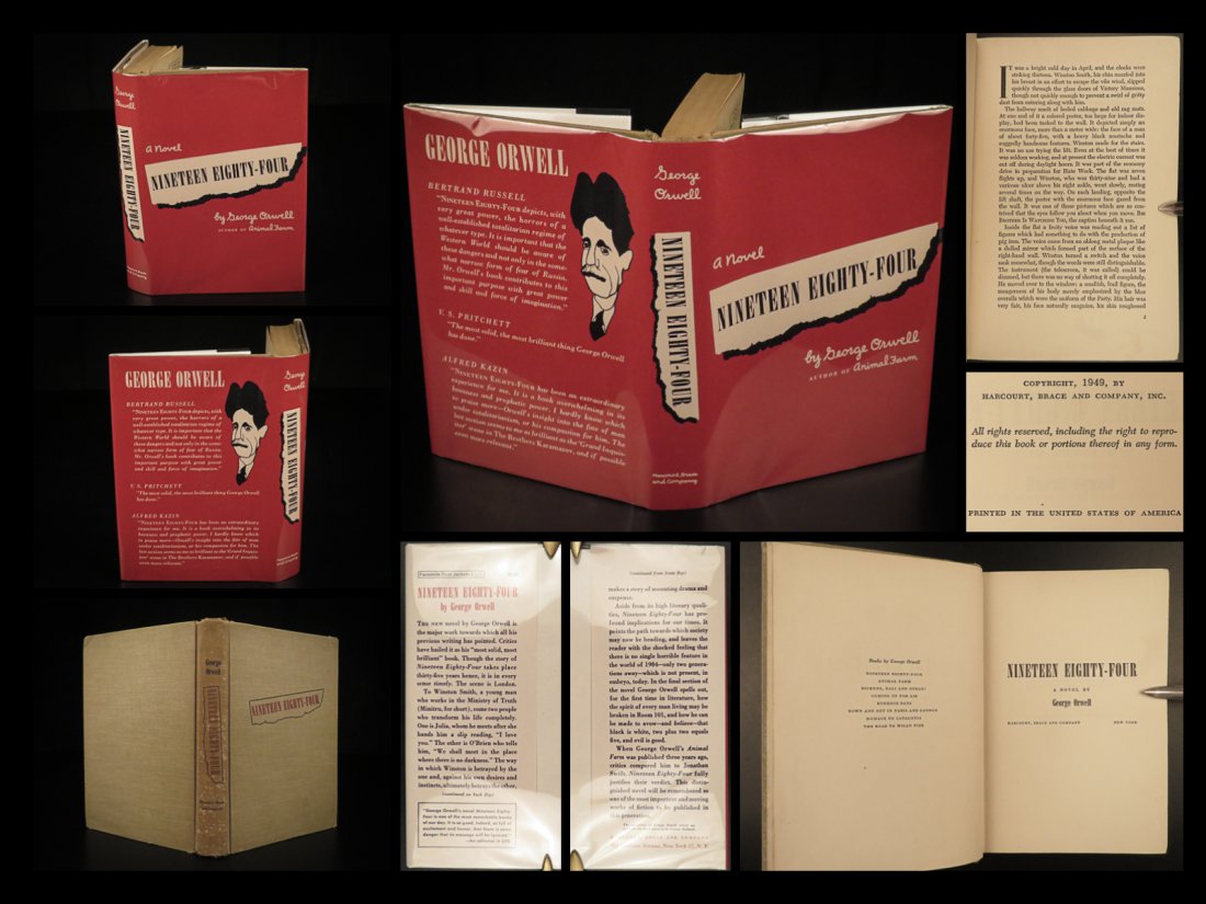 1949 George Orwell Nineteen Eighty-Four Dystopian Sci-Fi Fantasy 1984 (1 of 10)