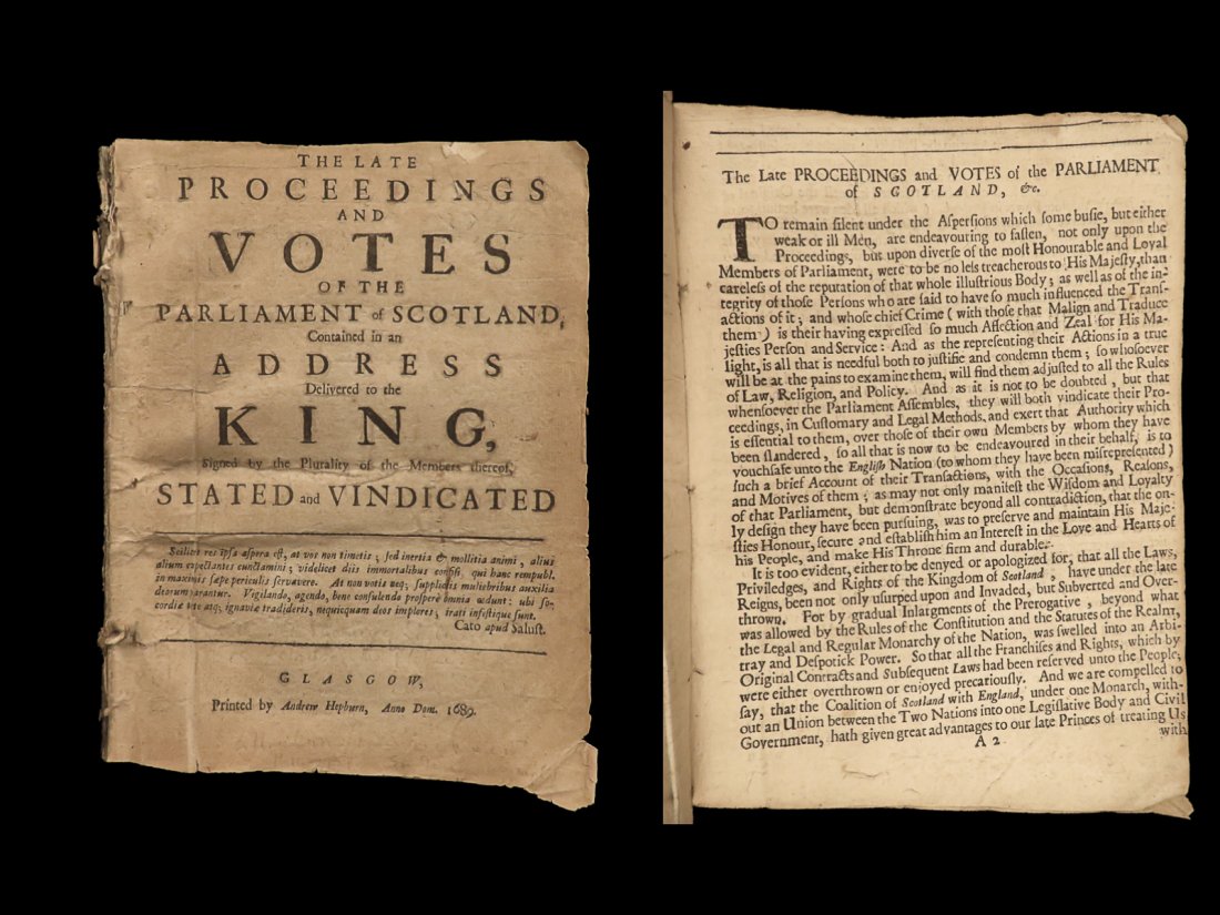 1689 Glorious Revolution Scotland 1ed Robert Ferguson on King William of Orange (1 of 10)