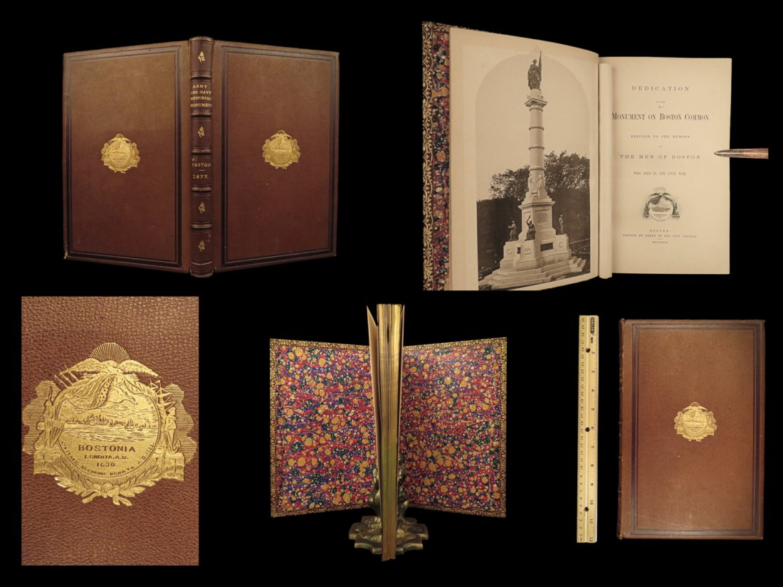 1877 Civil War Soldiers Ceremony Illustrated Boston Common Monument Dedication (1 of 10)