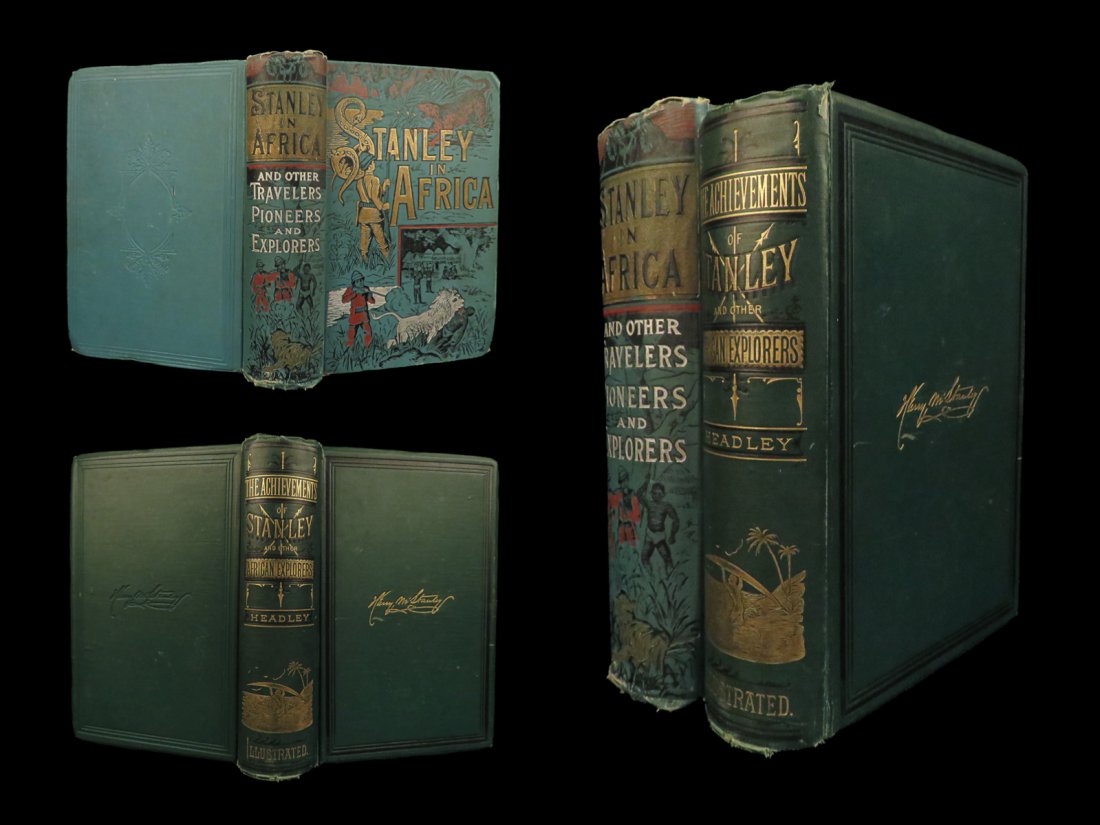 1878 Henry Stanley 2v Lot AFRICA Missionary Voyages Livingstone Boyd + Headley: 1878 Henry Stanley 2v Lot AFRICA Missionary Voyages Livingstone Boyd + Headley Known for his explorations in Africa, Henry Stanley found the Scottish missionary explorer David Livingstone, whom most h