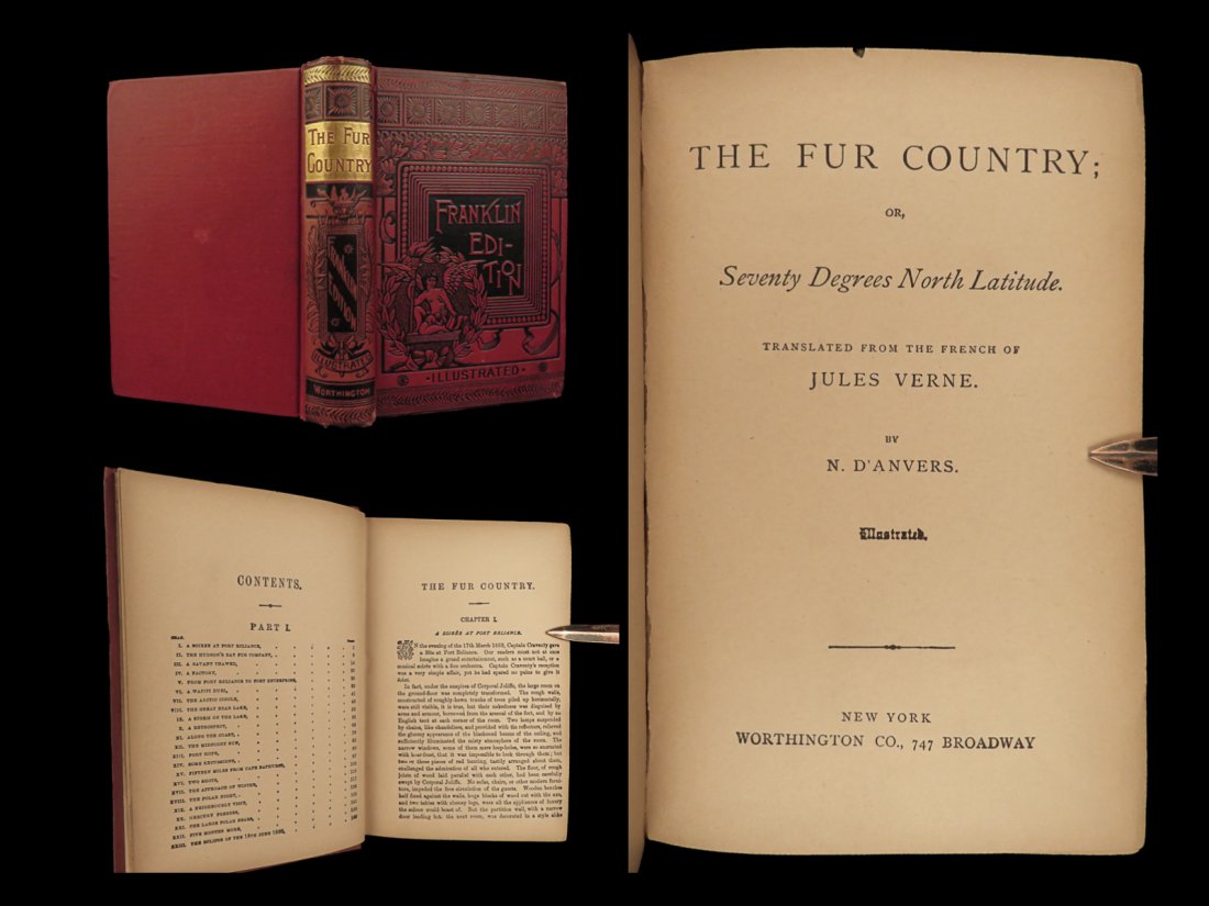 1887 Jules Verne Fur Country Canada Polar Bear Earthquake DAnvers English (1 of 10)