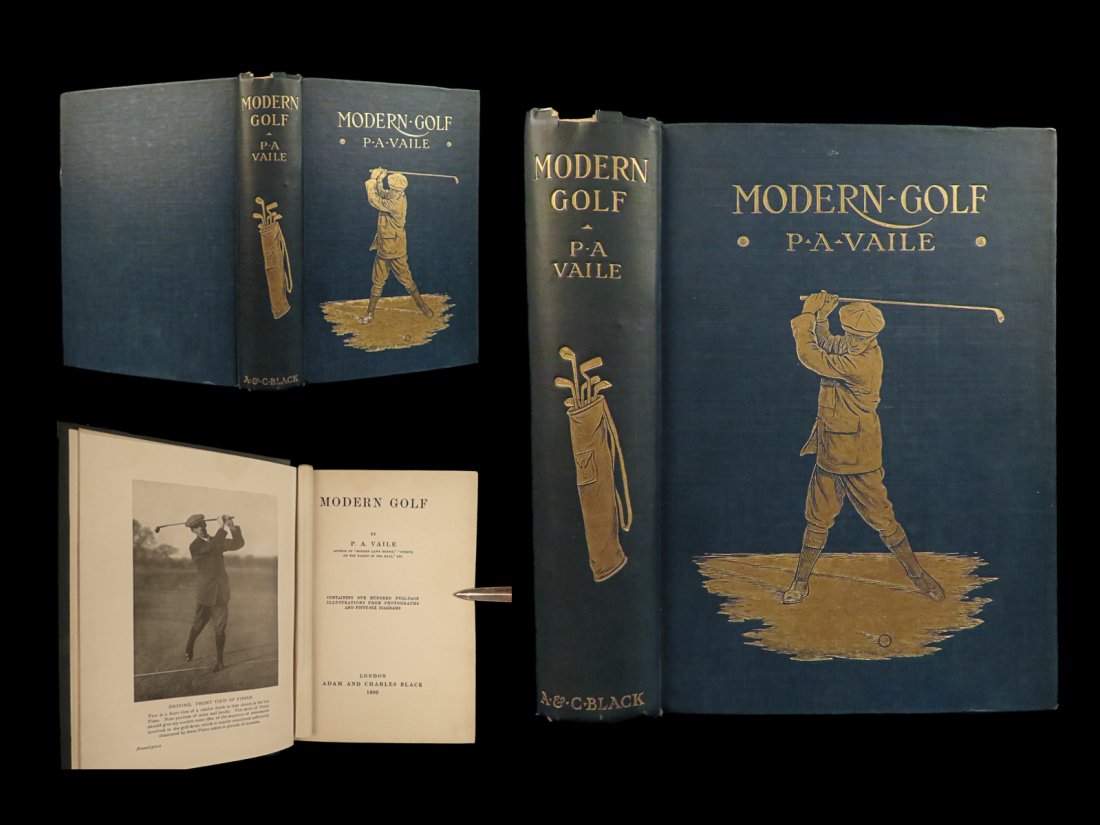 1909 1ed Modern GOLF by Vaile Guide Strokes Sports George Duncan Illustrated (1 of 10)