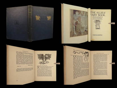 1916 1ed Allies Fairy Book Arthur Rackham ART Sleeping Beauty Jack the Giant Killer: 1916 1ed Allies Fairy Book Arthur Rackham ART Sleeping Beauty Jack the Giant Killer “The Allies Fairy Book” is a collection of traditional fairy tales from World War One participants, comp
