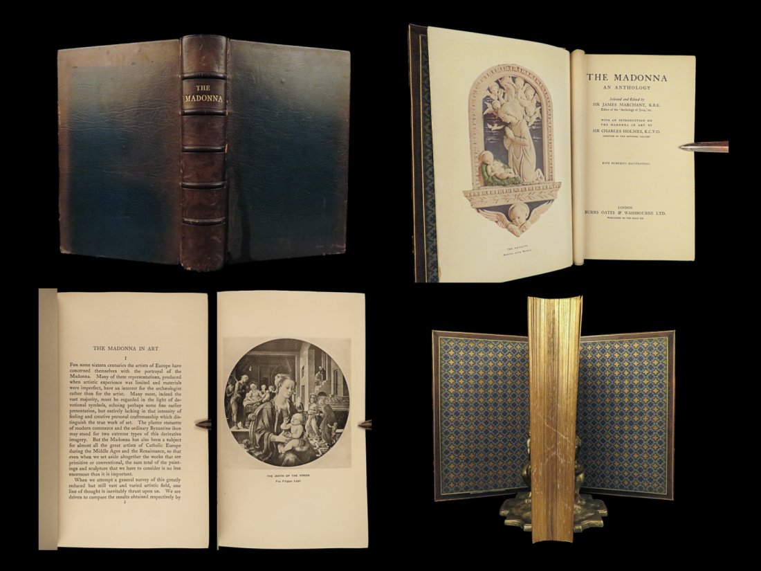 1928 BEAUTIFUL 1ed Madonna Virgin Mary Chaucer Dante Goethe Christian Jewish Illustrated (1 of 10)