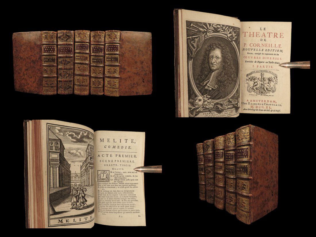 1740 Plays of Pierre Corneille French Theatre Le Cid Nicomede Drama 5v SET Paris: 1740 Plays of Pierre Corneille French Theatre Le Cid Nicomede Drama 5v SET Paris Pierre Corneille was a famous 17th-century French playwright often thought to be outdone only by Moliere. Corneille wro