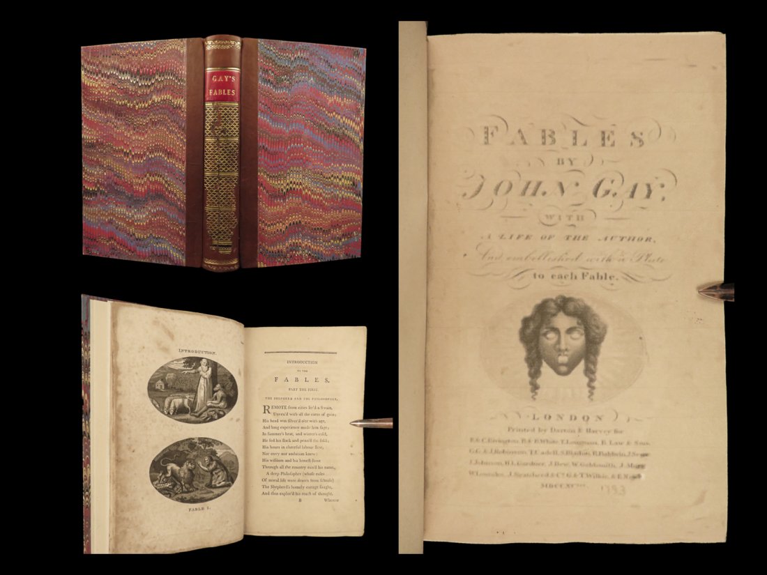 1793 FABLES John Gay Illustrated William Blake ART English Literature Poems (1 of 10)