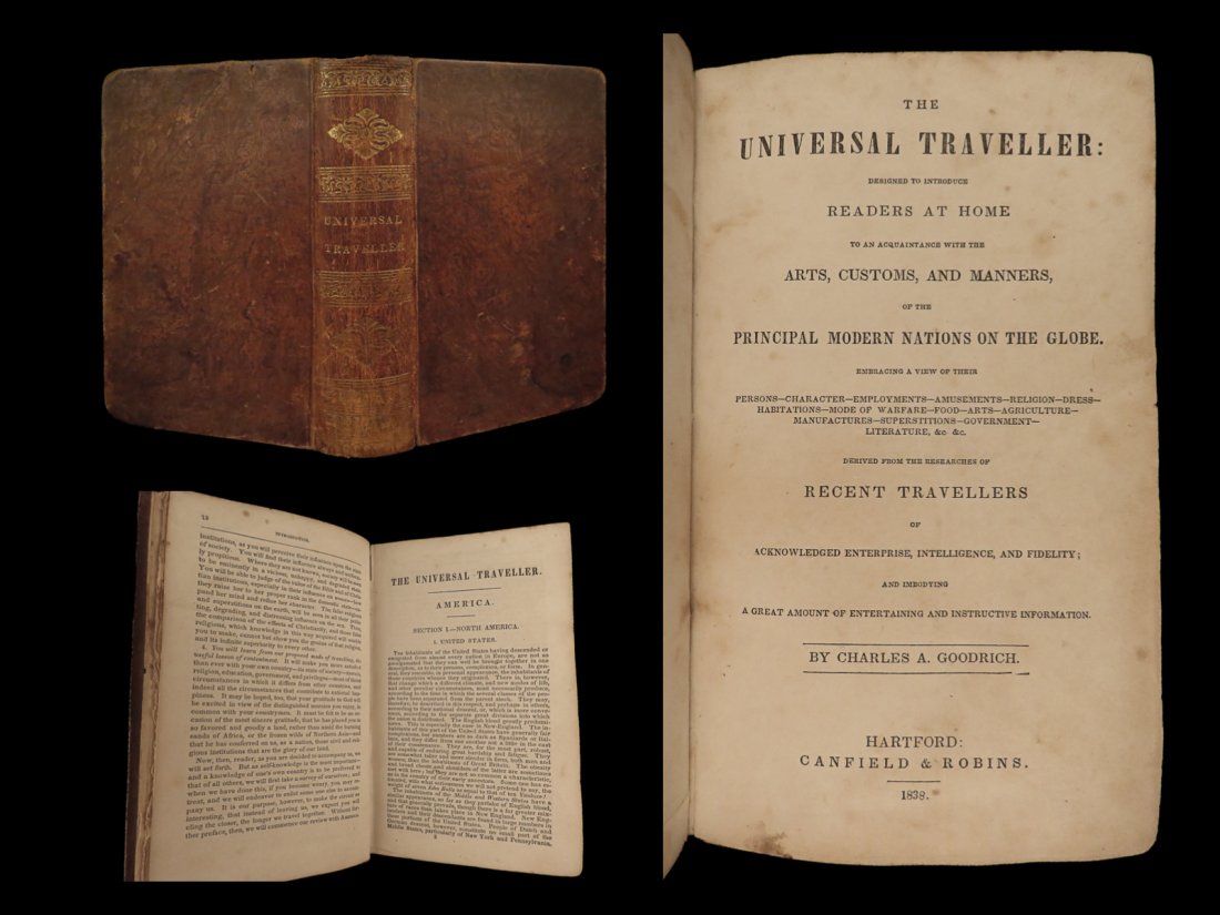 1838 Universal Traveler PERSIA Finland Chippewa INDIANS Brazil Chile Illustrated (1 of 10)